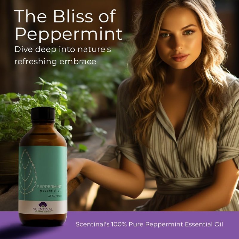 Scentinal Premium Essential Oil - 100% Pure, Natural & Authentic - Extra Large 4oz Bottle (120ml) with Eyedropper - Refreshing Aromatherapy Experience (4 oz / 120ml, Variety Pack)
