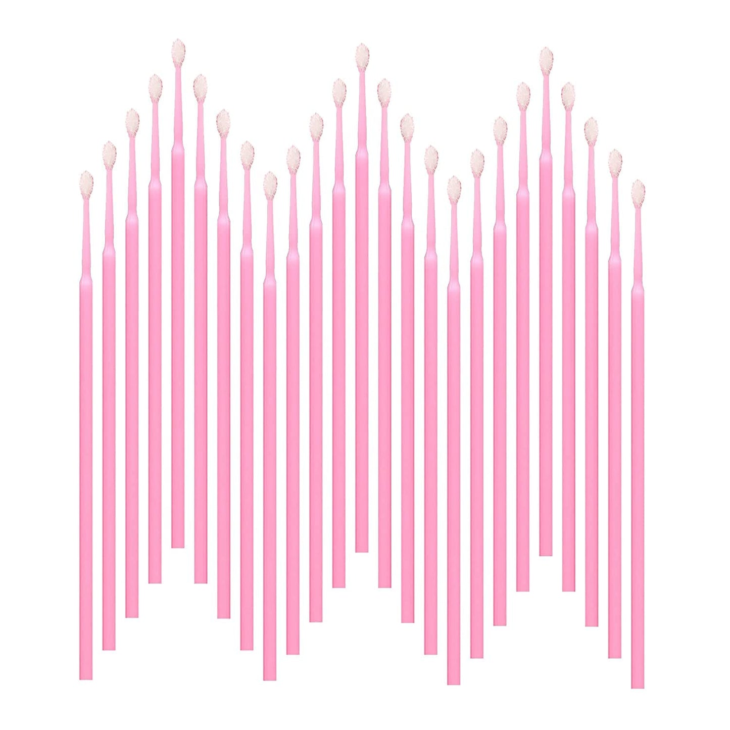 2100PCS Disposable Micro Applicators Brush for Eyelash and Make up Brushes and Personal Care Microswabs Pink (Head Diameter: 2.0mm)