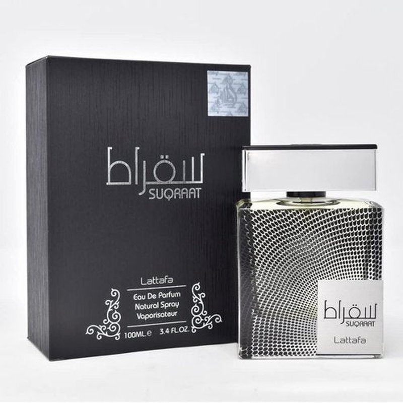 Lattafa Perfumes Suqraat for Men Eau de Parfum Spray, 3.4 Ounce (Pack of 4)
