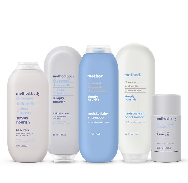 Method Daily Lotion, Simply Nourish, Moisturizer for 24 Hours of Hydration, 13.5 fl oz (Pack of 1)