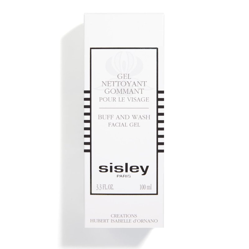 Sisley Paris Buff and Wash Facial Gel - 100 mL - Face Wash with Essential Oils & Exfoliating Micro Particles for Soft, Luminous Skin - Use 3-4x Per Week
