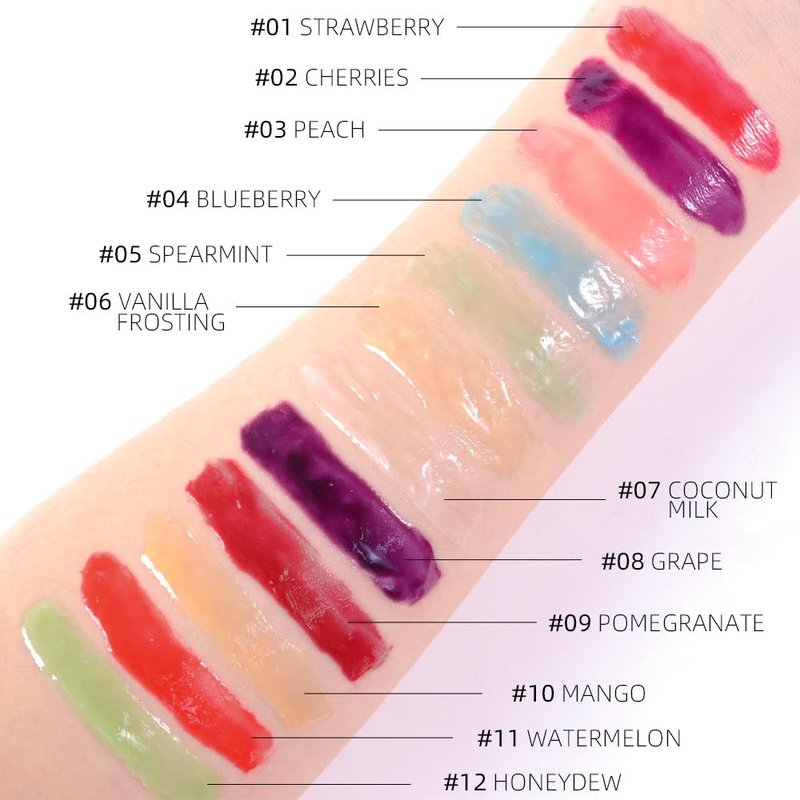 evpct Nourishing Moisturizing Tinted Lip Balm for A Sheer Tint of Color, Softens Smooths Hydrates Moisturizes Lightweight, Lip Care Gloss Plumper Stain for Women Dry & Chapped Lips, 11# WATERMELON