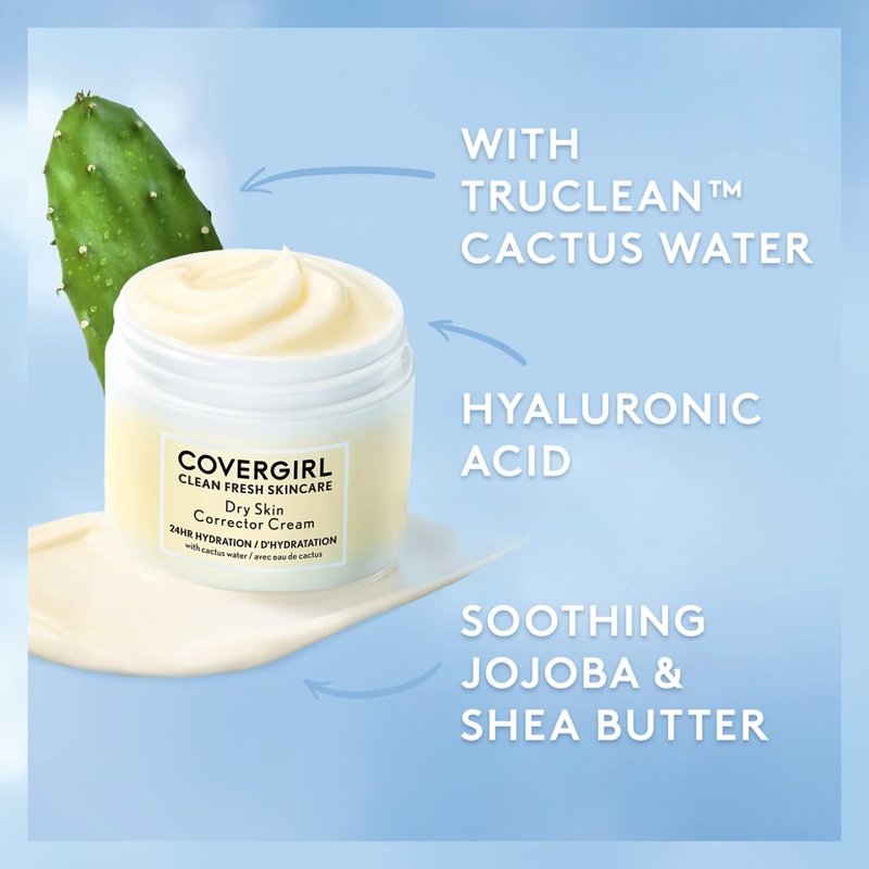 COVERGIRL Clean Fresh Skincare Dry Skin Corrector Cream 2.0 Oz