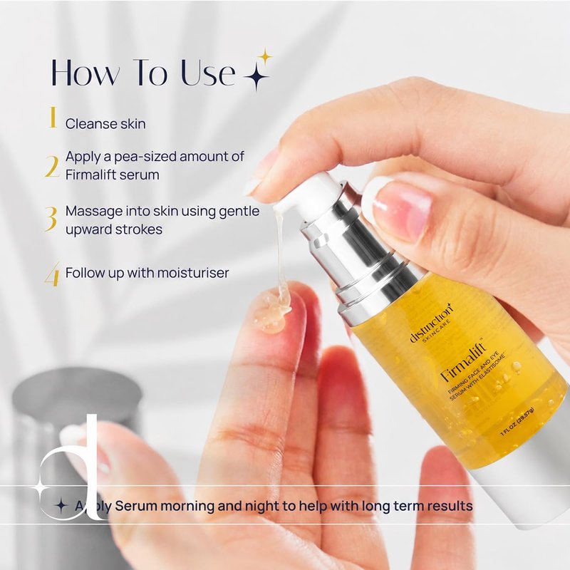 Distinction Anti-Aging Face & Eye Serum with Collagen & Elastisome, 1 oz