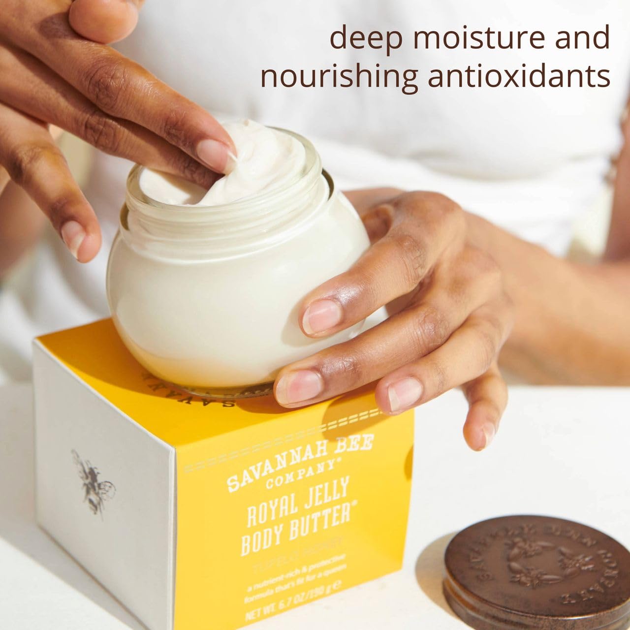 Savannah Bee Company Royal Jelly Body Butter - Deep Hydrating Body Butter for Dry Skin