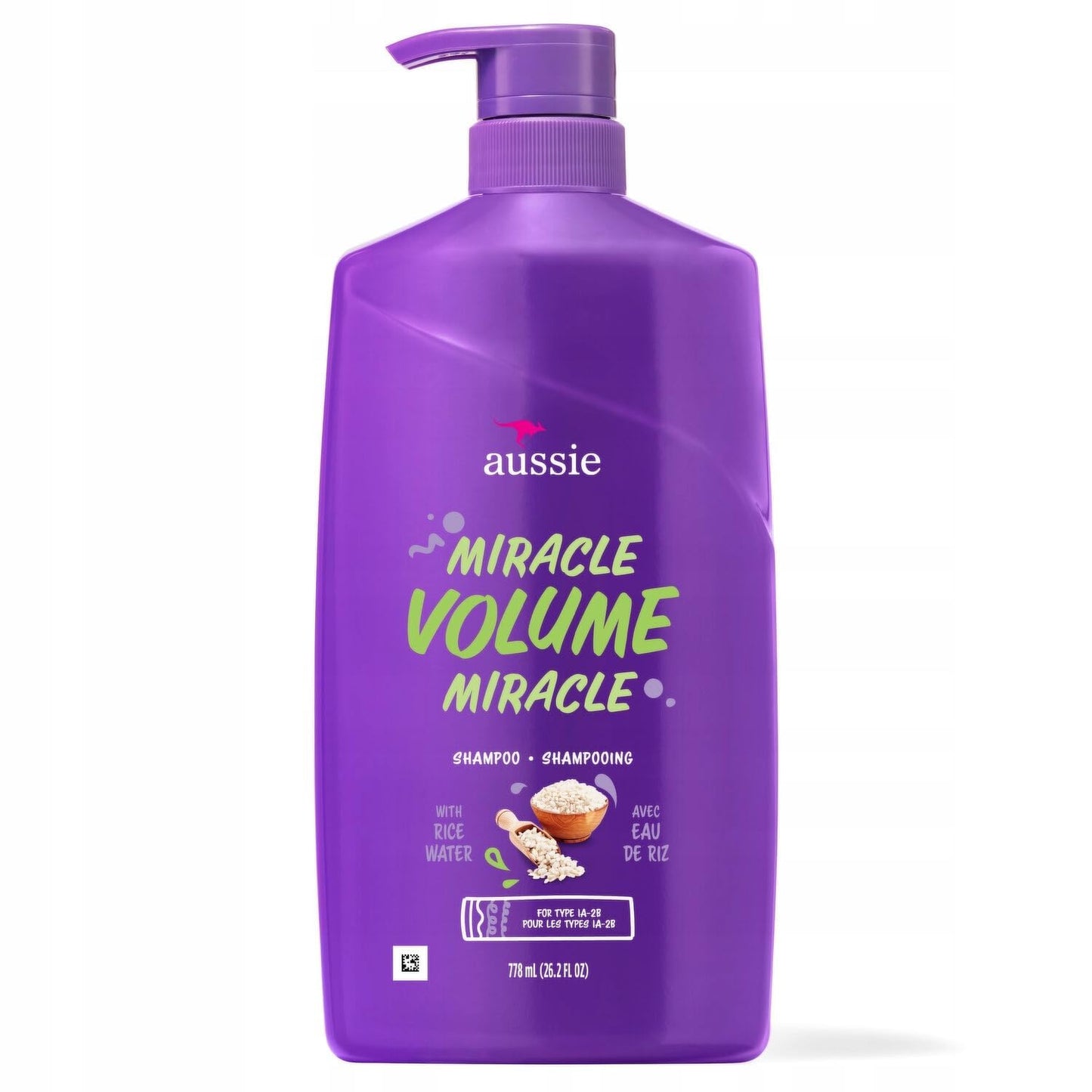 Aussie Miracle Volume With Bamboo & Kakadu Plum, Paraben Free Shampoo & Conditioner, 26.2 Fl Oz Dual Pack, 52.4 Fl Oz (Pack Of 2)