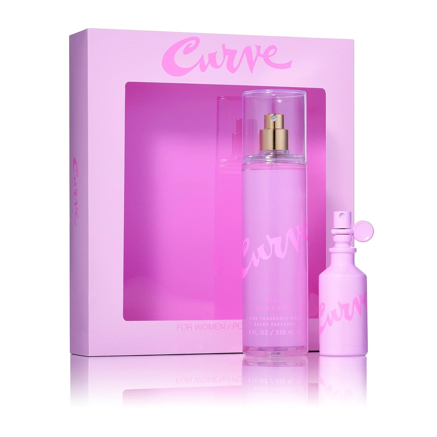 Curve Women's Perfume Fragrance, Casual Day or Night Scent, Pink Blossom, 1 Fl Oz
