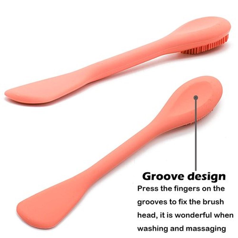 RamPula Silicone Face Mask Brush, Face Scrubber for Gentle Exfoliating & Hairless Moisturizers Applicator Tools for Apply Mud, Clay, Charcoal Mixed Mask, Cream, Lotion