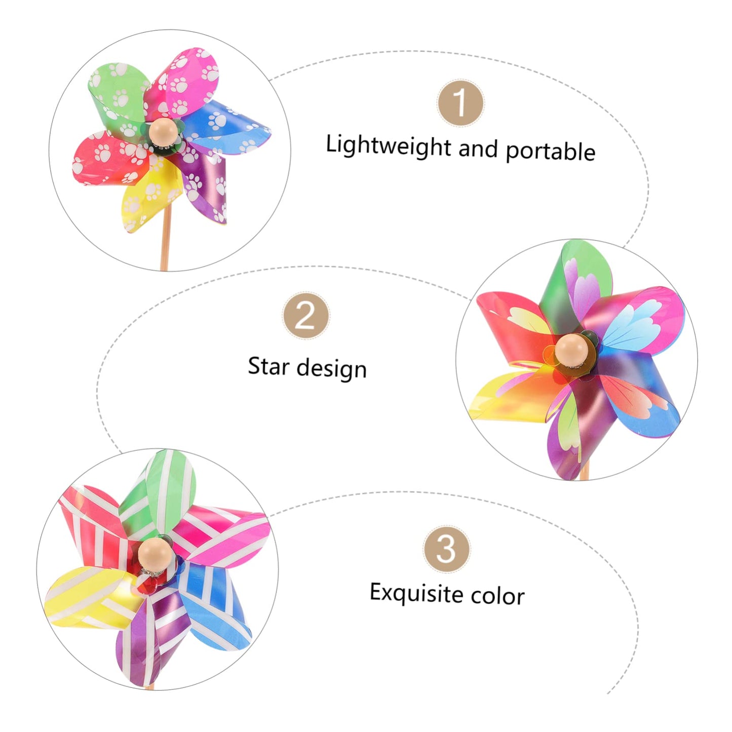 72 Pcs Windmill Hairpin Holiday Hair Clips Girls Hair Accessories Hair Barrettes Pinwheel for Hair Decorative Hairpins Hair Clips for Girls Duckbill Hair Clips Barrettes for Women
