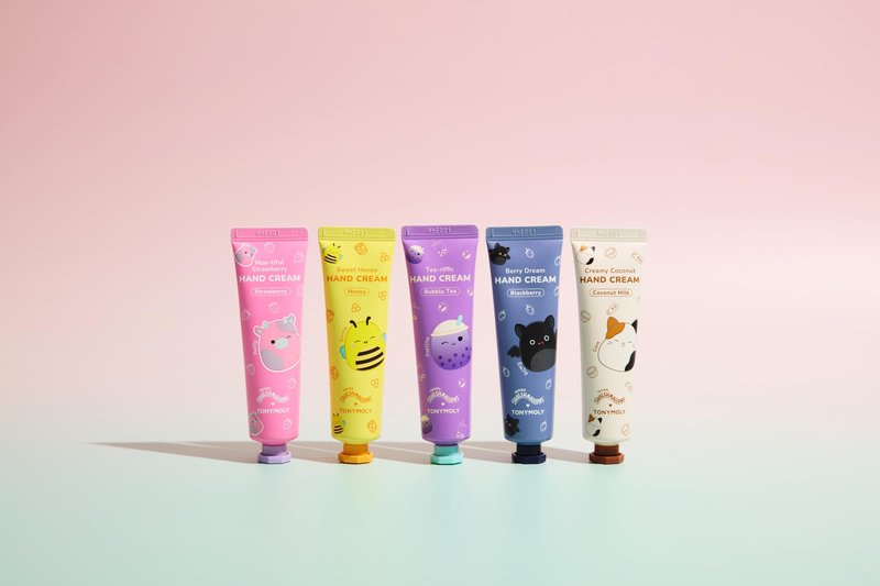 TONYMOLY x Squishmallows Hand Cream, Blackberry Moisturizing, Hydrating and Nourishing Hand Lotion, Non Greasy All Skin Types, 30ml