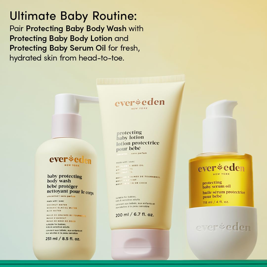 Evereden Protecting Baby Massage Oil, Fragrance-Free, EWG Verified