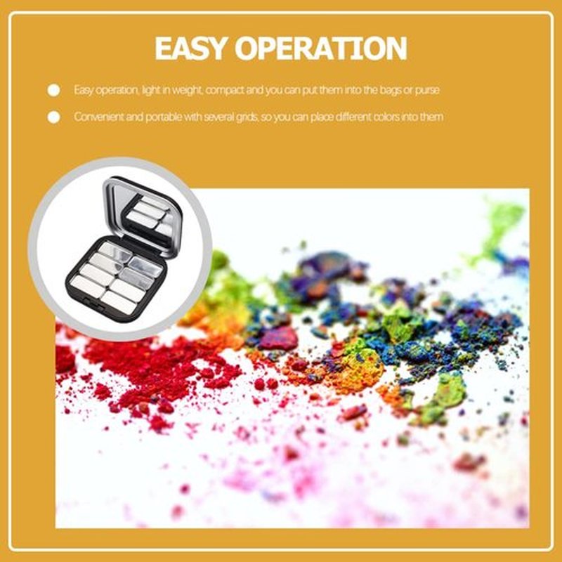 Beaupretty 2pcs Empty Lipstick Palette DIY Lipstick Lip Balm Blusher Containers Refillable Makeup Eyeshadow Storage Case Box with Mirror