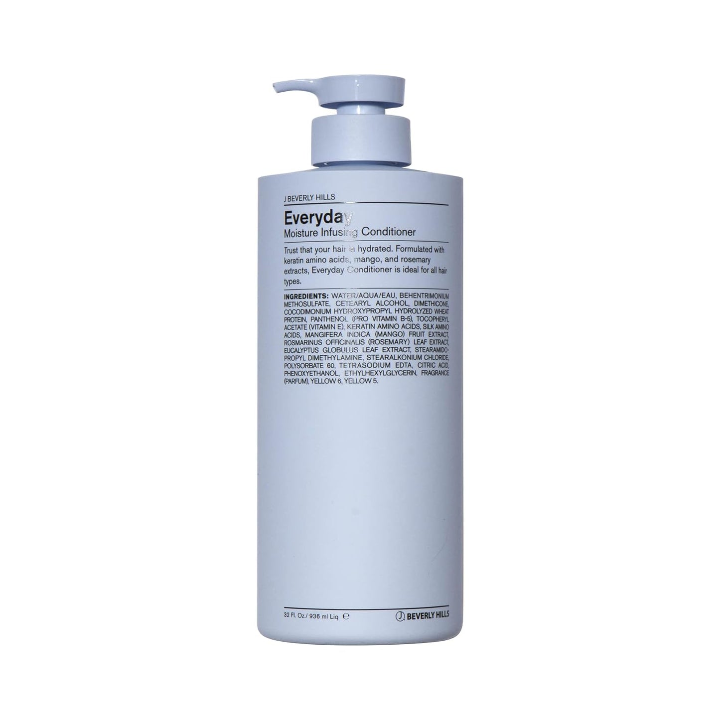 J Beverly Hills Blue Everyday Moisturizing Conditioner with Keratin for Hydration, (3 Oz, 12 Oz, 32 Oz)