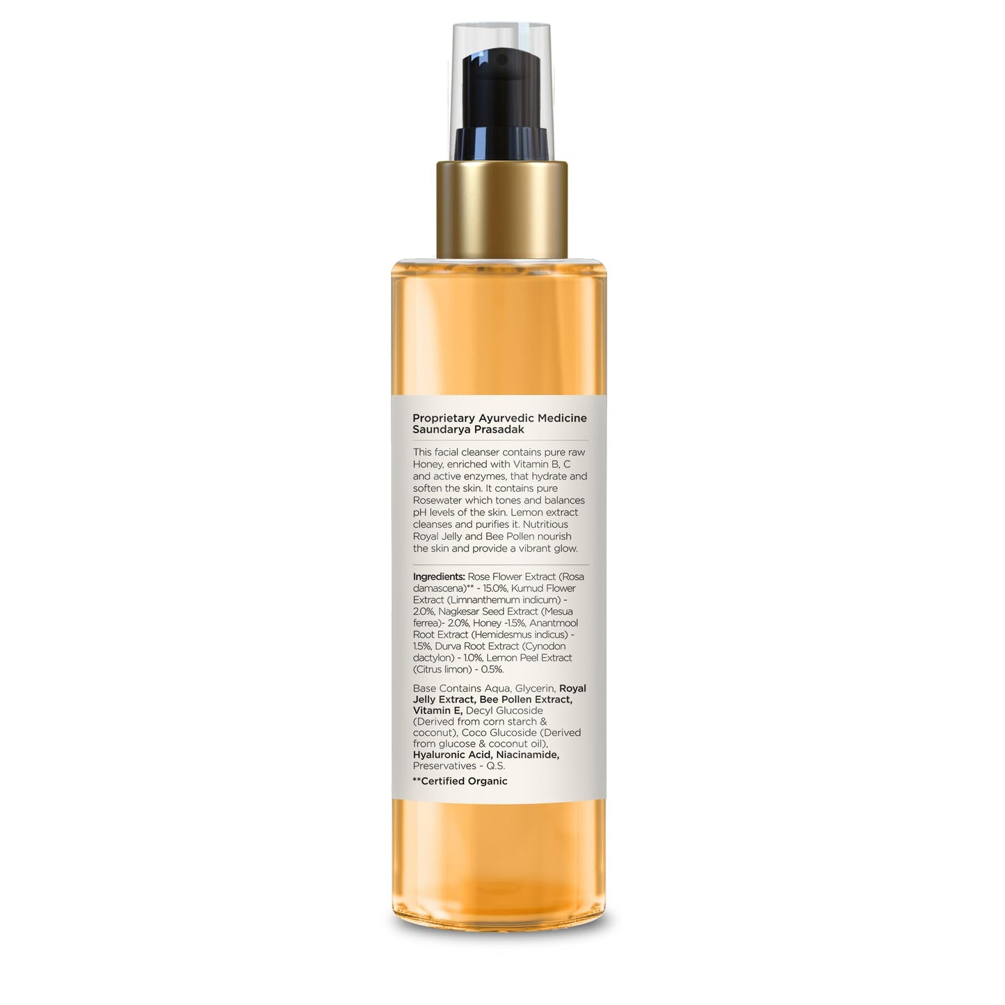 Forest Essentials Delicate Facial Cleanser Mashobra Honey, Lemon & Rose Water 130 ml (Face Wash)