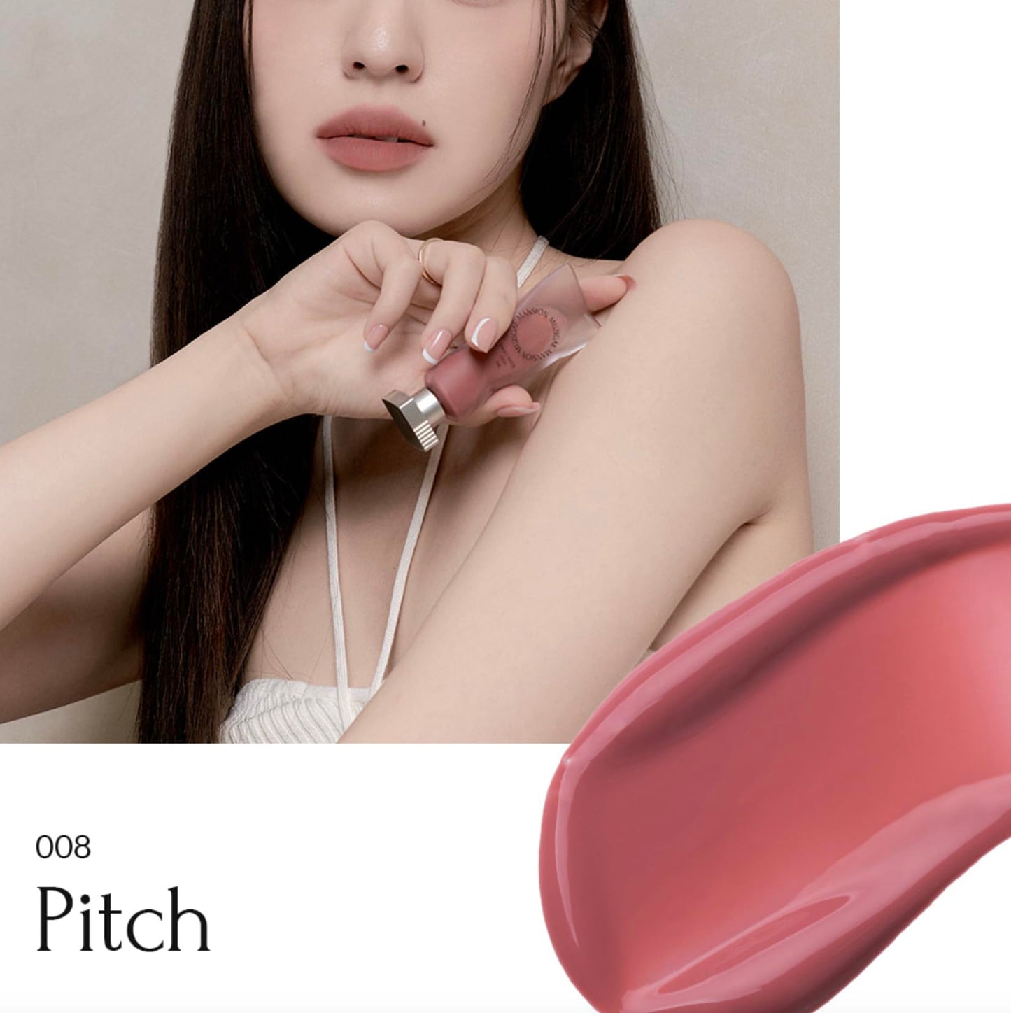 MUZIGAE MANSION Objet Water Lip Stain Matte Lipstick – (Watery to Blurry Tint), Long-Lasting, Hydrating, Waterproof Wear – K-Beauty Liquid Lipstick for Women, Bold Red Tinted Gloss (008 PITCH)