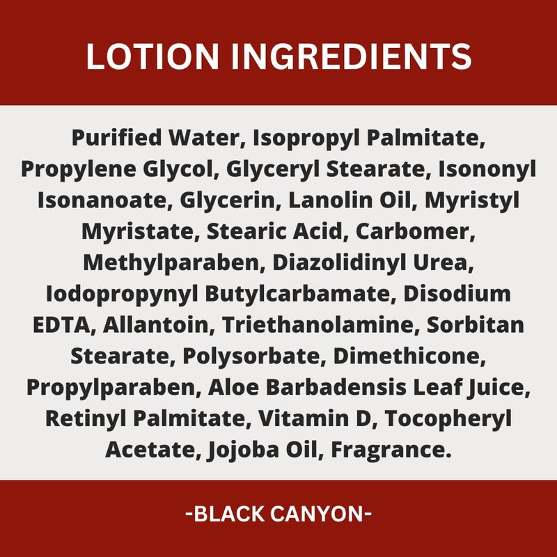 Black Canyon Brown Sugar & Fig Scented Body Lotion with Lanolin and Jojoba Oil, 12 Oz