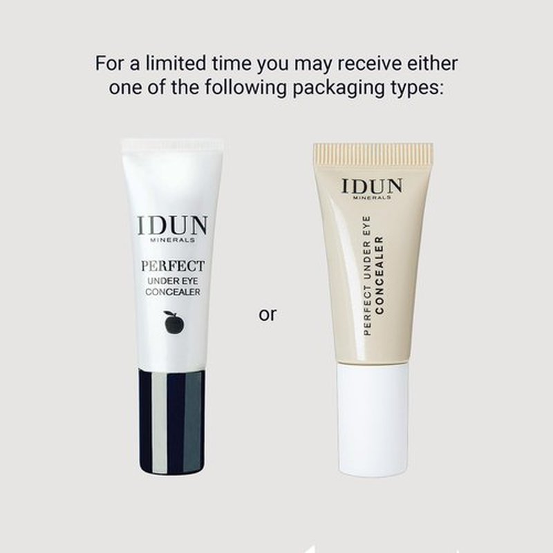 Idun Minerals - Perfect Under Eye Concealer - High Coverage, Creamy Formula - Easily Hides Imperfections - Weightless, Applies Evenly And Smoothly - Safe For Sensitive Eyes - Light - 0.2 Oz