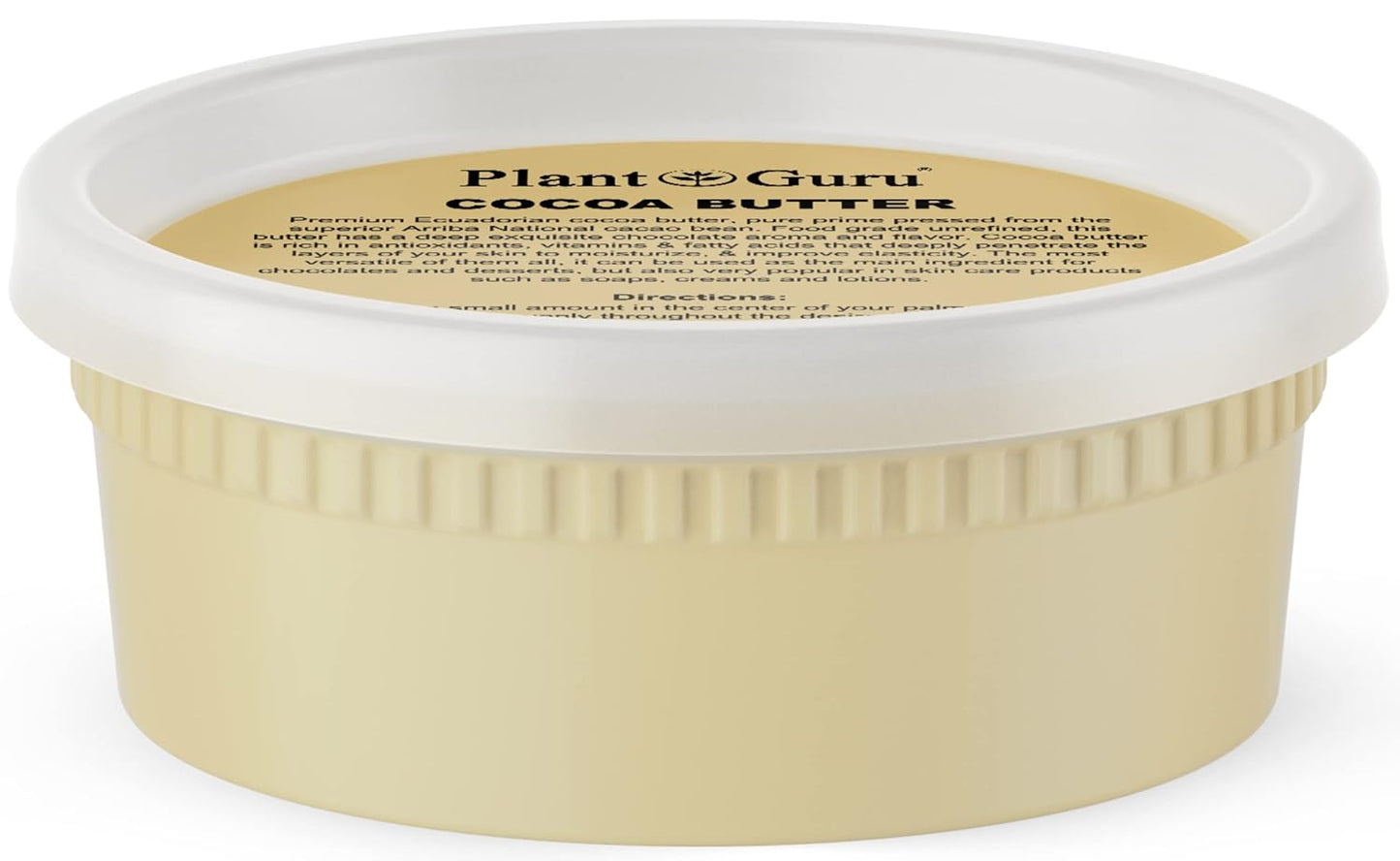 Raw Cocoa Butter 14.5 oz. 100% Pure Natural Unrefined FOOD GRADE Arriba Nacional Cacao Bean, Great For Chocolate Making, Soap, Lip Balm and Moisturizer For DIY Body Butters