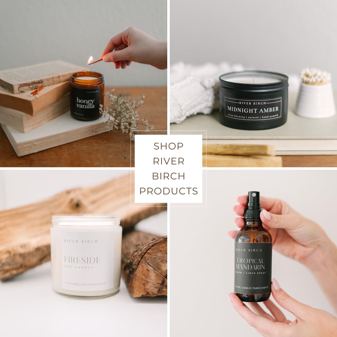 River Birch Birch + Vanilla Scented Natural Hand Soap Refill - Handmade Moisturizing Hand Wash Luxury Scented Hydrating Soap - Vegan and Non-Toxic - 32 Fl Oz