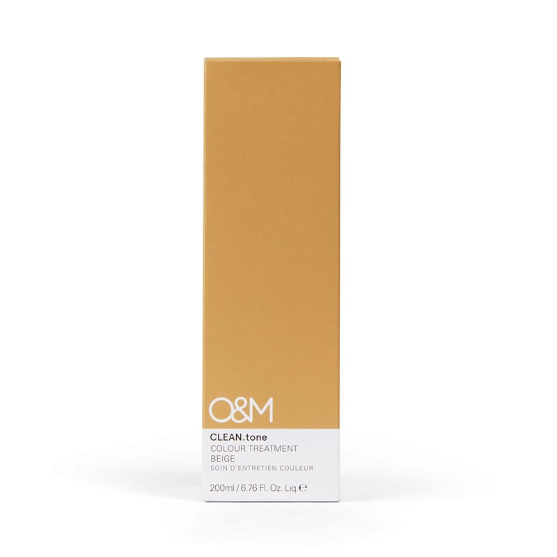 O&M CLEAN.tone Hair Color Treatment Free from Sulfates, Parabens, Silicones, Phthalates, Triclosan, Propylene Glycol & Gluten, Vegan, Cruelty Free, Light Blonde/Lightest Blonde, 200ml, Beige