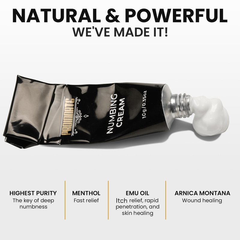 Proinnate Pro Numbing Cream, Max Strength Relief from Burning, itching, and discomfort, Reduces Soreness in Local and anorectal Areas 3x10g