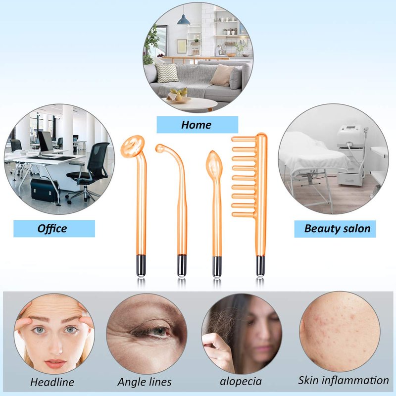 MYSWEETY High F Rrequncy Portable Handheld Facial Skin Care Wand Machine