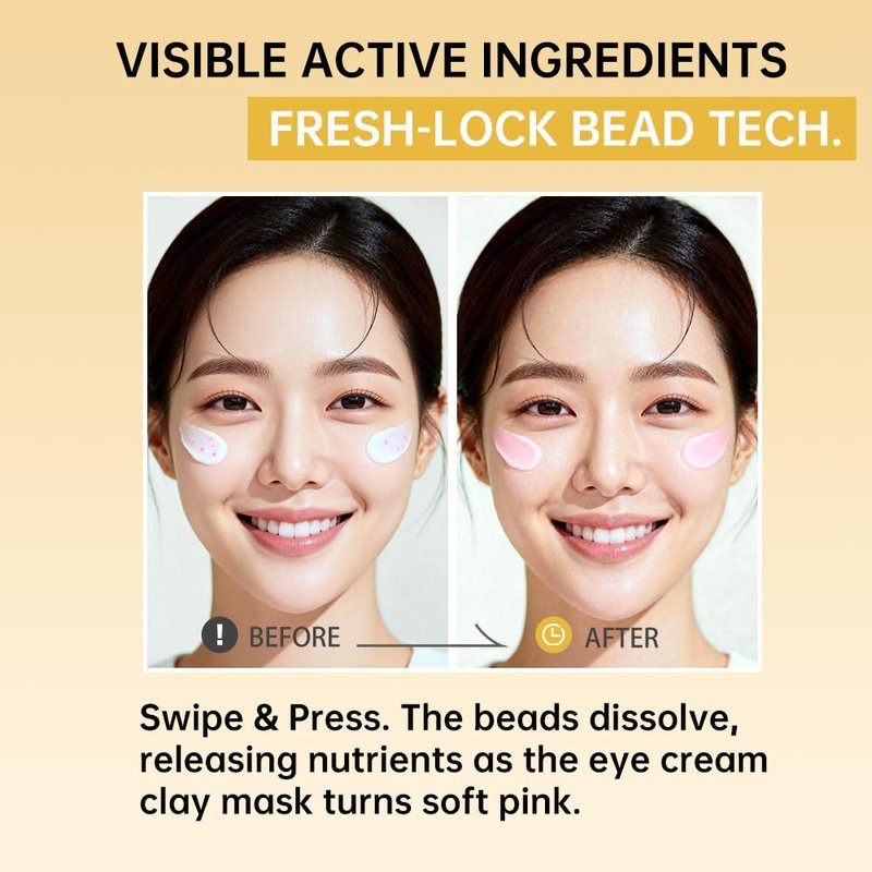 5% PDRN Eye Cream Clay Mask, DIY Under Eye Patches for Puffy eyes, Dark Circles & Wrinkle Custom Fit on All Face | Caffeine, Retinol, Collengen, Peptides, Hyaluronic - Korean Popular EyeCare - 1.06OZ