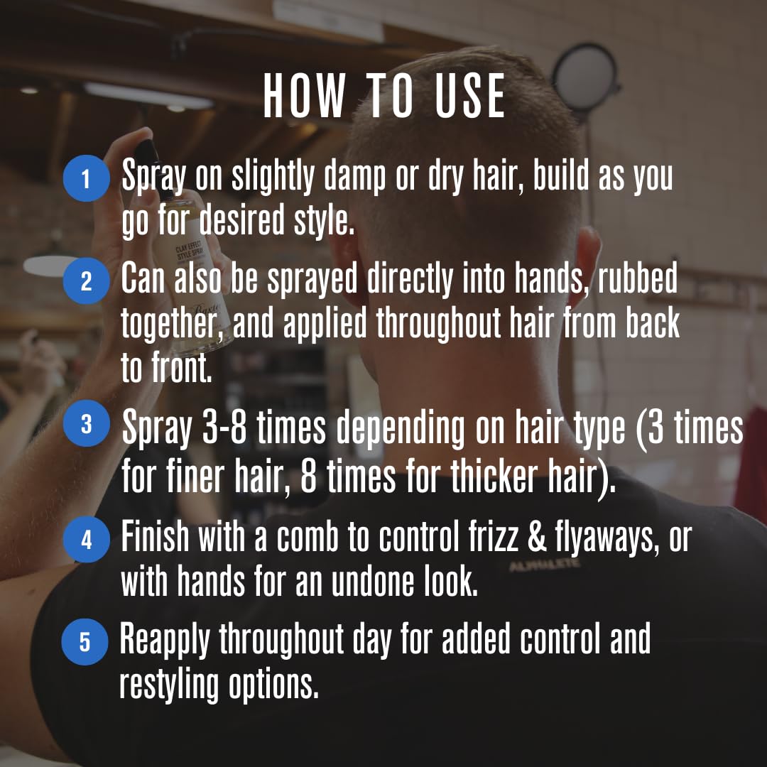 Baxter of California Clay Effect Style Spray for Men | Textured Finish | Strong Hold | Hair Styler