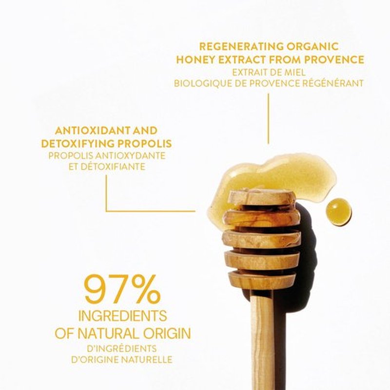 Panier des Sens - Small Hand Cream for Dry Cracked Hands โ Honey Mini Hand Lotion for Dry Skin - With Shea Butter and Honey Extract - Hand Care 97% Natural Ingredients - Travel Size 1 floz