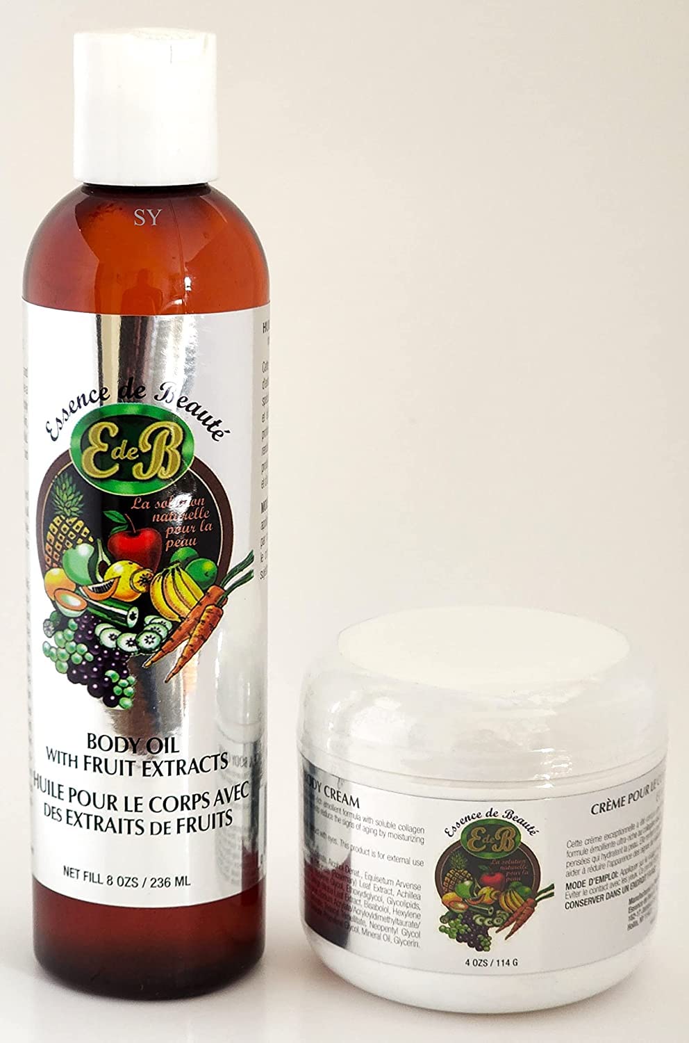 Essence de Beaute Collagen & Vitamin E Face & Body Cream 4oz + Body Oil 8oz