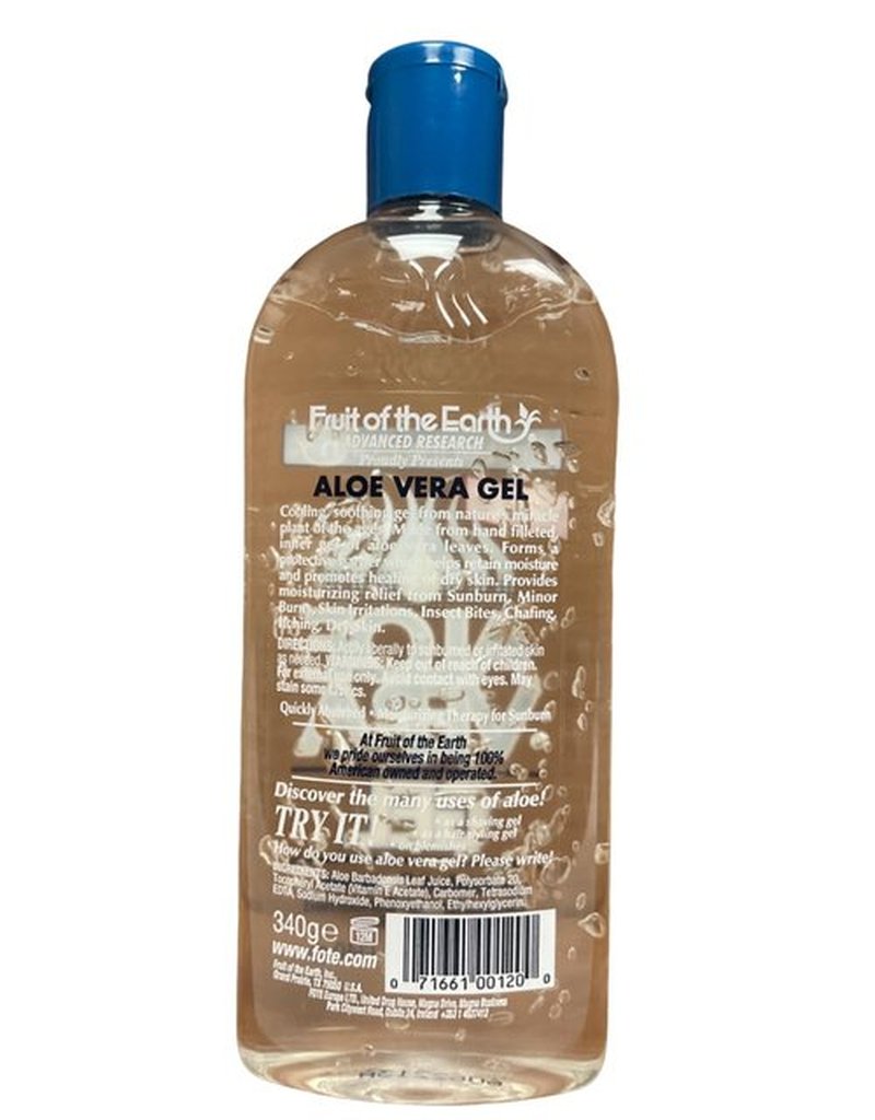 Fruit of the Earth Part #71661000120 - Moisturizing Aloe Vera Gel 12oz Each