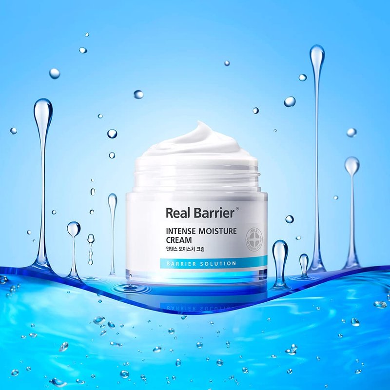 Real Barrier Intense Moisture Cream (Jar), Facial Moisturizer for Sensitive Skin, Hypoallergenic Fast Deep Hydration for Dry Skin, Recovering Damaged Skin Barrier, Kbeauty 1.7 Fl. Oz, 50ml