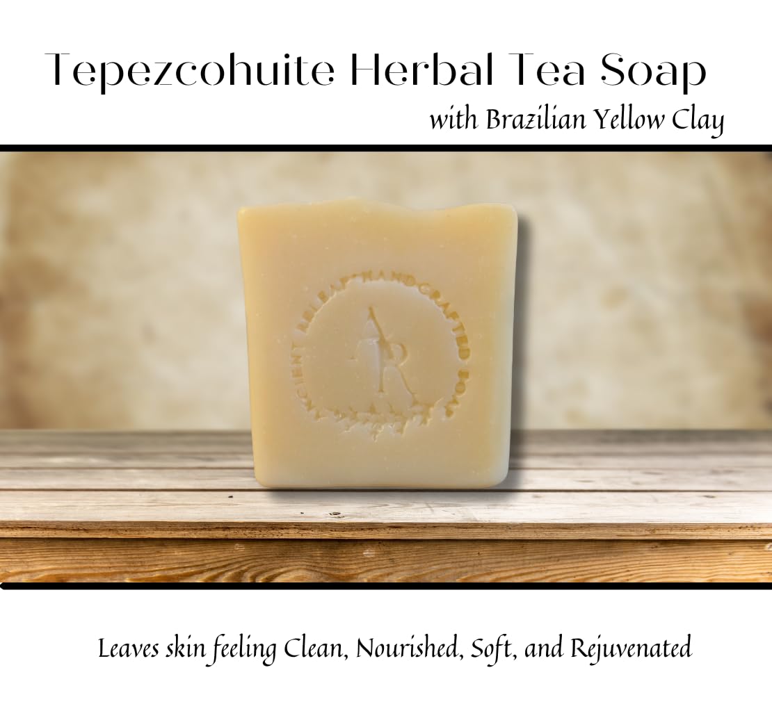 Tepezcohuite Herbal Tea Soap, with Tallow, Nourishing, Cleansing, refreshing, 5 oz. bar