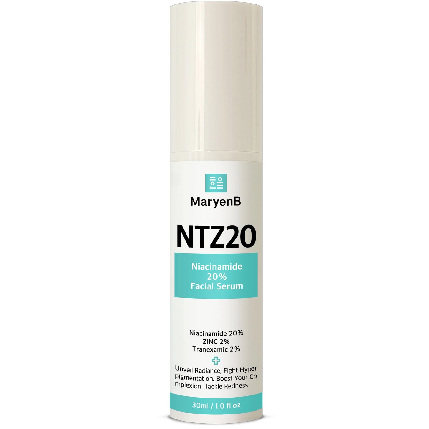 20% Niacinamide + 2% Tranexamic Acid + Zinc PCA Face Serum for Uneven Tone, Pores & Blemish-Prone Skin, Hydrating Facial Serum with Aloe, Green Tea, Hyaluronic Acid, 1 Fl Oz (30ml)