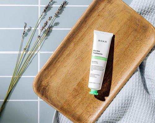 Boka Travel Size Toothpaste - Ela Mint, Coco Ginger 1.3 Fl Oz, Pack of 2 - Nano-Hydroxyapatite for Remineralizing, Sensitive Teeth & Whitening - Fluoride Free - Dentist Recommended for Adult, Kids