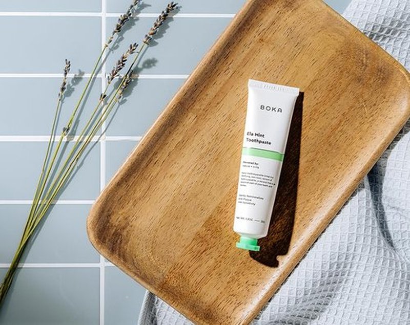 Boka Travel Size Toothpaste - Ela Mint, Coco Ginger 1.3 Fl Oz, Pack of 2 - Nano-Hydroxyapatite for Remineralizing, Sensitive Teeth & Whitening - Fluoride Free - Dentist Recommended for Adult, Kids
