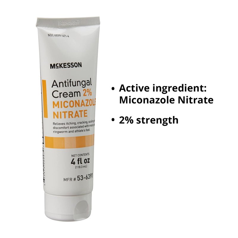 McKesson Antifungal Cream 2% Miconazole Nitrate Cream 4oz Tube (Each), # 6391 (Formerly Repara Antifungal Cream)