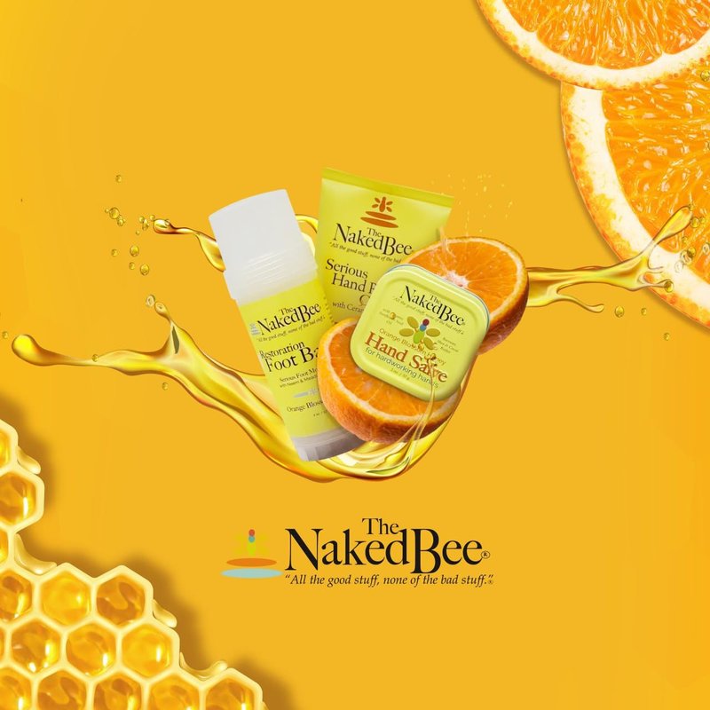 The Naked Bee Orange Blossom Honey Serious Restoration For Hands & Feet Gift Set