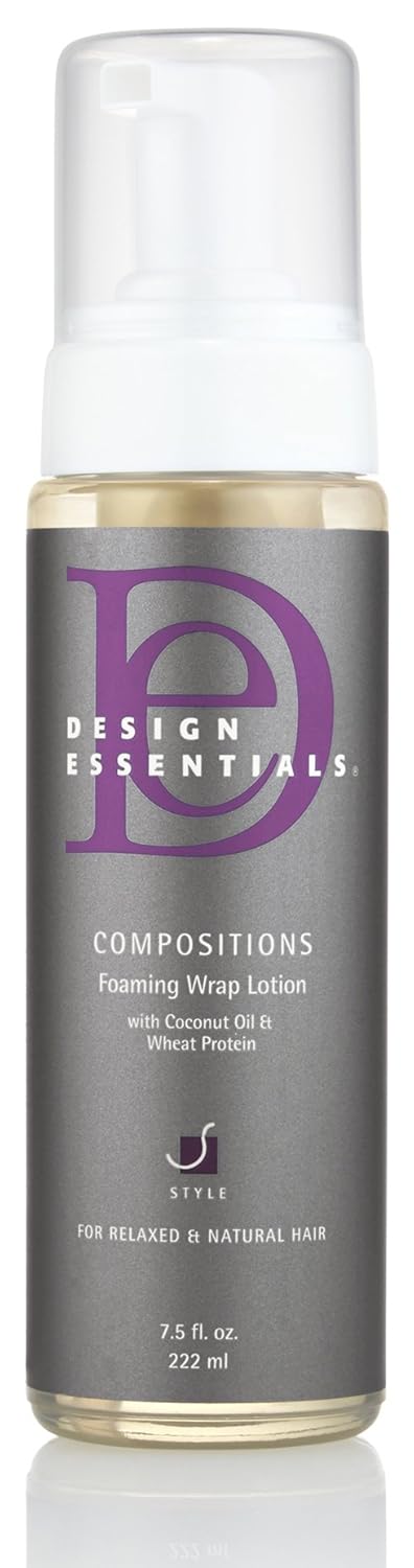 Design Essentials Compositions Foaming Wrap Lotion For Relaxed And Natural Hair, Refill, 32 Fl Oz