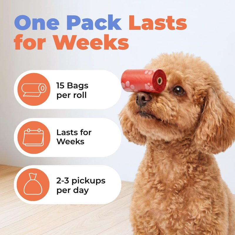 Best Pet Supplies Dog Poop Bags for Waste Refuse Cleanup, Doggy Roll Replacements for Outdoor Puppy Walking and Travel, Leak Proof and Tear Resistant, Thick Plastic - Assorted, 150 Bags