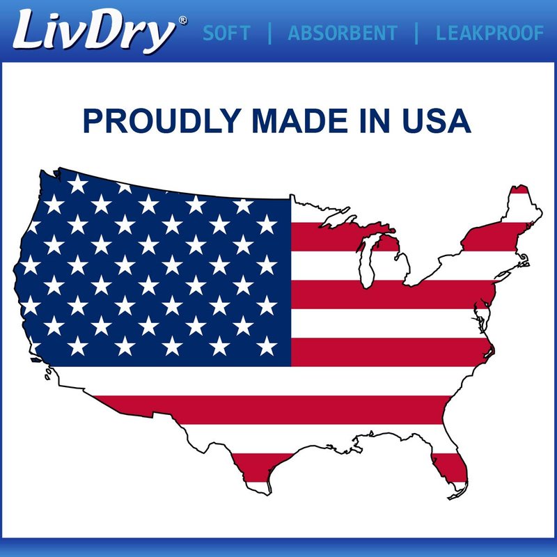 LivDry Ultimate 3XL Adult Incontinence Underwear, Max Absorbent Diapers for Women and Men, XXXL 72” -92" Waist, Leak Proof Cuff, XXX-Large, 36 Count