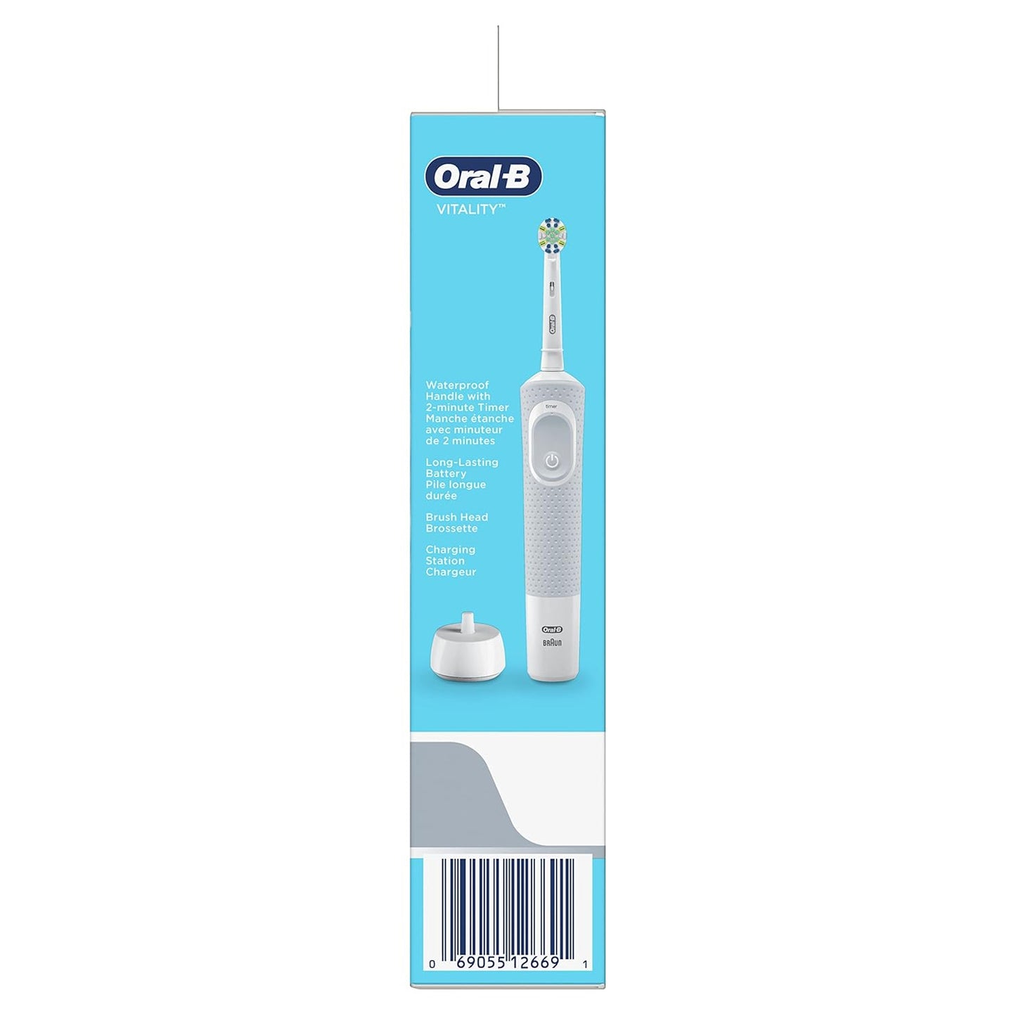 Oral-B Vitality FlossAction Electric Toothbrush with Replacement Brush Head, Pink