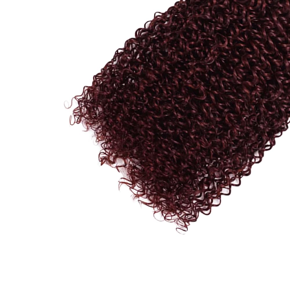 18 20 22 Inch Vinmdonm 99J Human Hair Bundles Burgundy Kinky Curly Human Hair Bundles Brazilian Red Bundles Human Hair Unprocessed Virgin Hair 3 Bundles 99J Kinky Curly Bundles Hair Weave
