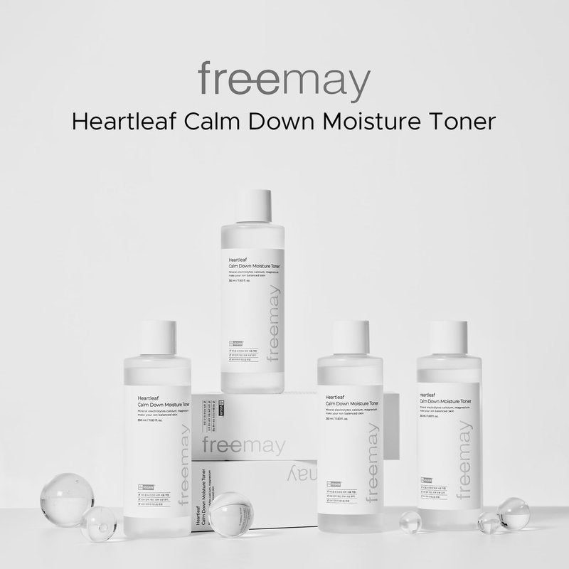 Freemay Heartleaf Calm Down Moisture Toner for Sensitive Skin, Strengthens Skin Barrier, Moisturizing, Soothing, EVE Vegan Certified, 11.83 fl. oz