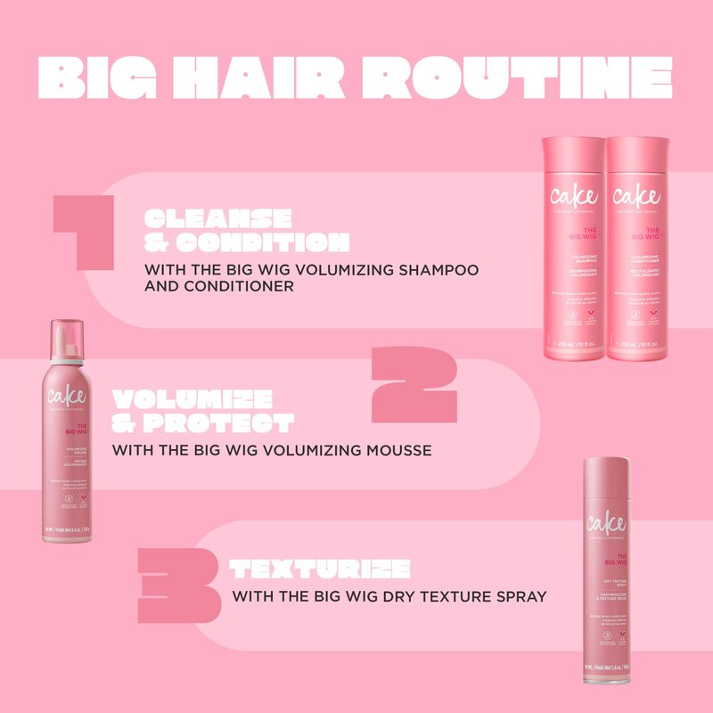 Cake Beauty Shampoo, The Big Wig – Weightless Cleansing and Nourishing – With Aloe Vera Rice & Soy Protein – For All Hair Types – 10 Fl Oz / 295 ml