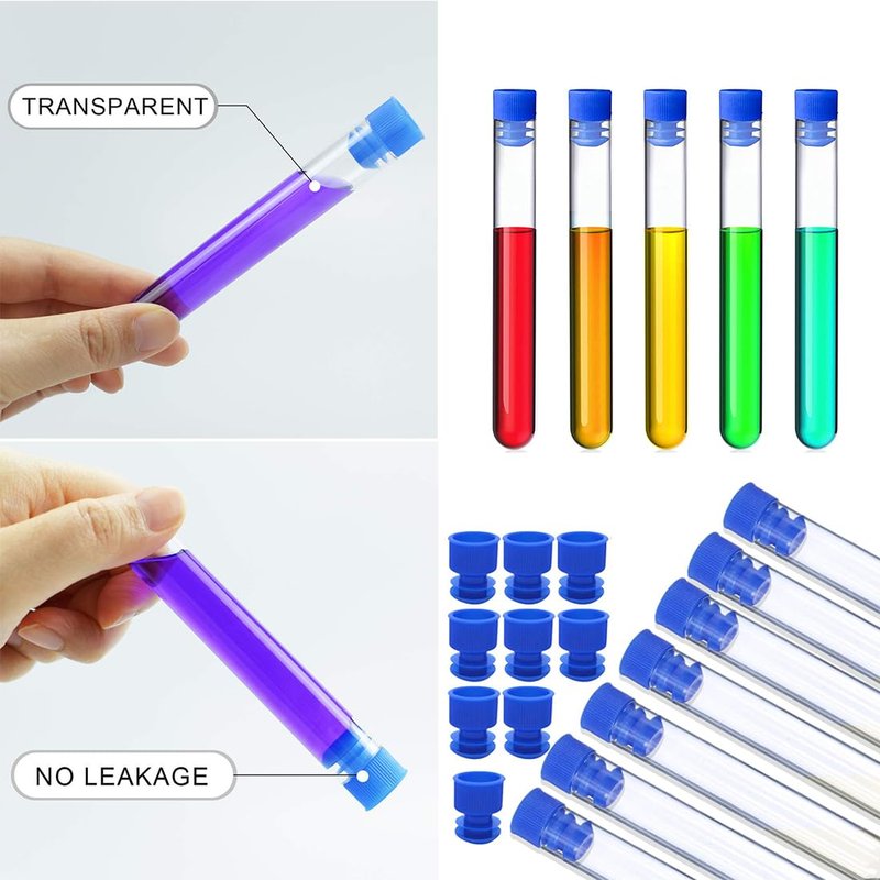 Glass Beakers Set, ZEEROQOLAB 5pcs Measuring Beaker 1000ml 500ml 250ml 100ml 50ml with 2pcs Cleaning Brush, 3pcs Droppers and 2pcs Glass Stirring Rods