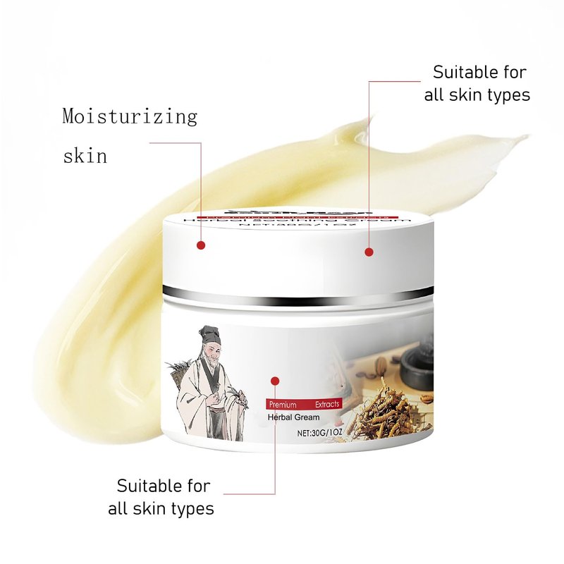 Eaton Kang 2 Pcs Herbal Body Care Cream,Natural Herbal Soothing Cream Relieves Dry and Tight Skin, Rich in Menthol, Calendula & Dendrobium for All Skin Types
