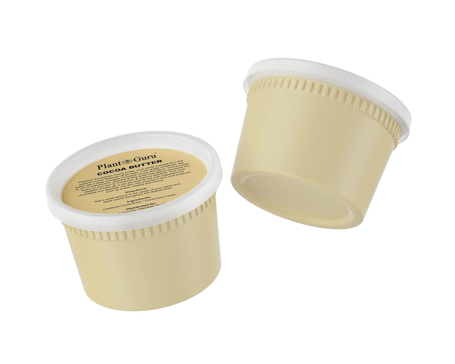 Raw Cocoa Butter 14.5 oz. 100% Pure Natural Unrefined FOOD GRADE Arriba Nacional Cacao Bean, Great For Chocolate Making, Soap, Lip Balm and Moisturizer For DIY Body Butters