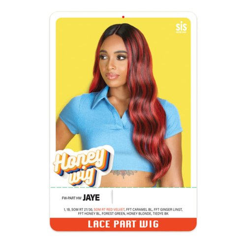 Zury Sis Honey Wig HD Lace Part FW-PART HW Jaye (SOM RT RED VELVET)