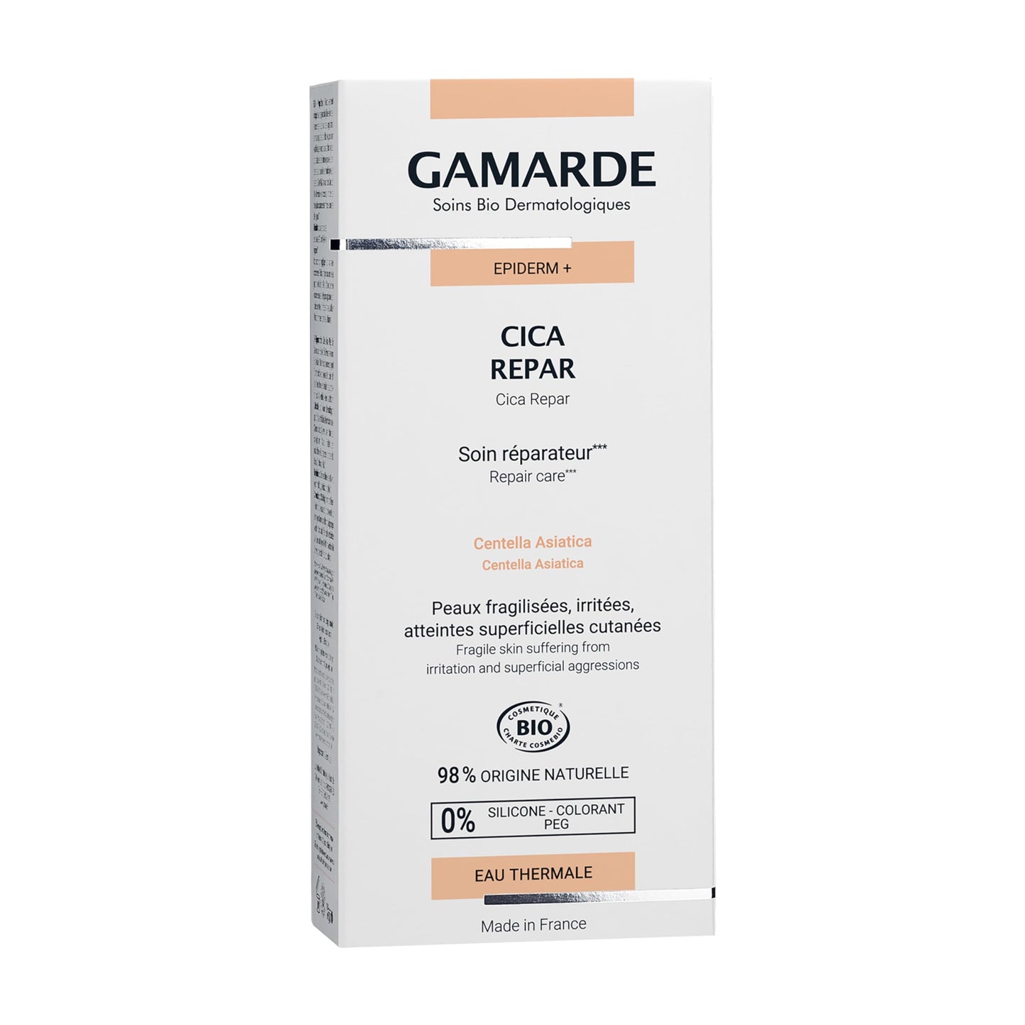 Gamarde Cica Repair - Natural Origin Face Moisturizer - Fragrance-Free for Fragile and Damaged Skin - for Adults and Children 3 Plus - 1.41 oz